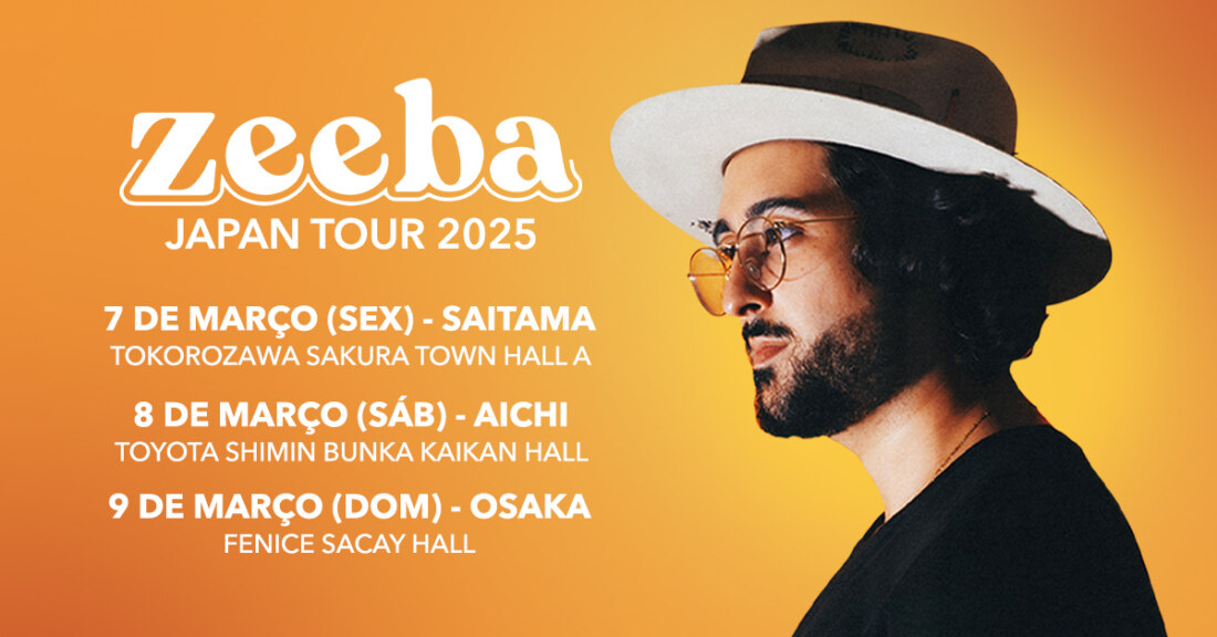 ZEEBA Japan Tour: ingressos à venda! Garanta o seu!