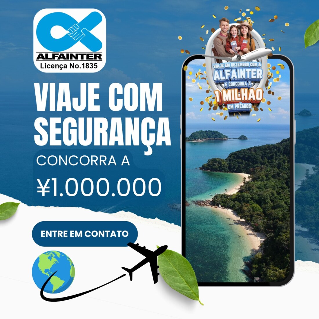 VIAJE EM DEZEMBRO COM A ALFAINTER E CONCORRA A 1 MILHÃO EM PRÊMIOS!