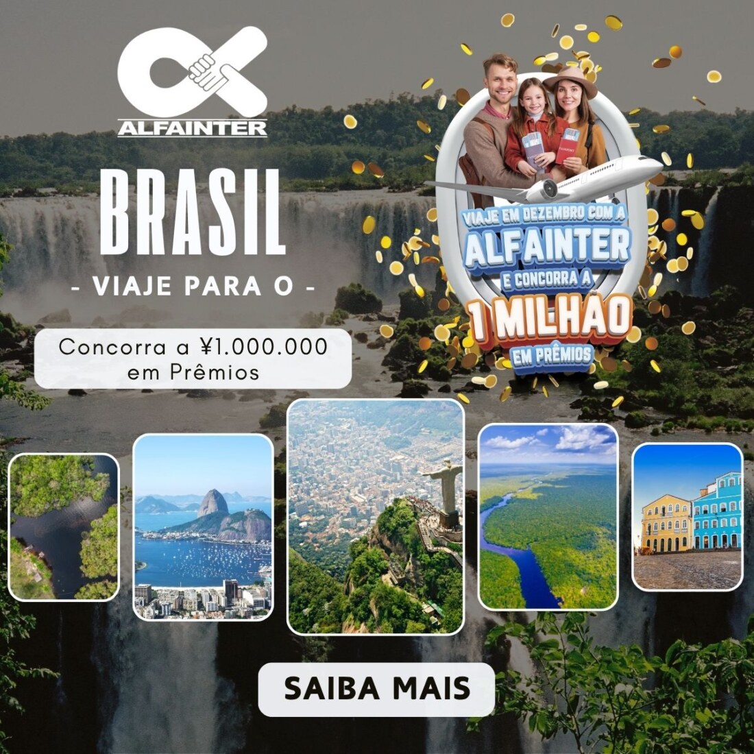 VIAJE EM DEZEMBRO COM A ALFAINTER E CONCORRA A 1 MILHÃO EM PRÊMIOS!