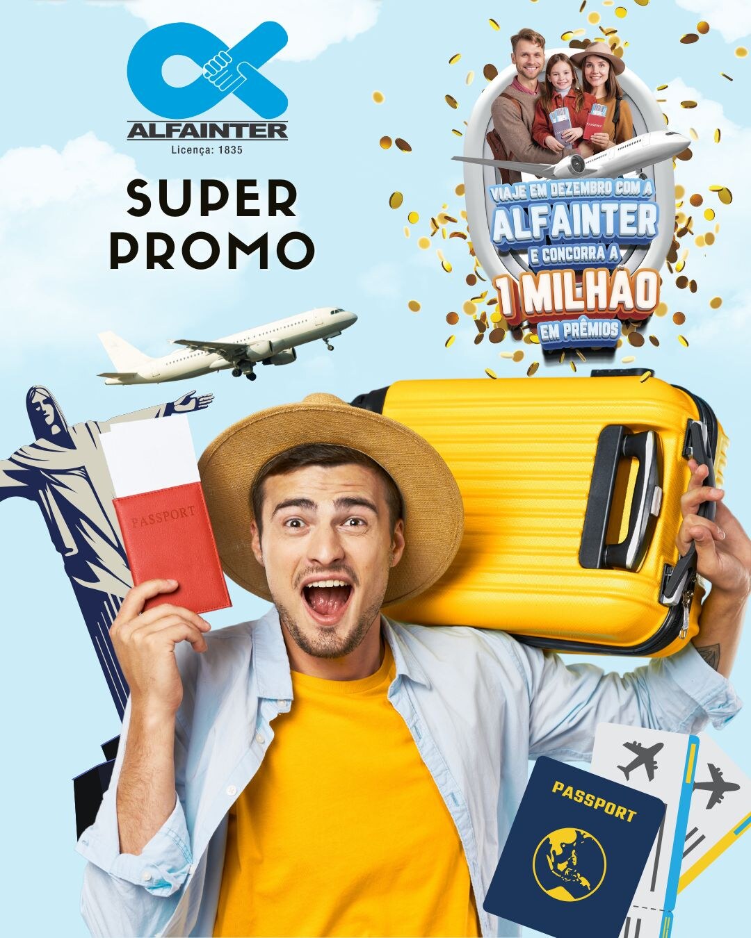 Alfainter: aproveite suas férias de fim de ano no Brasil e concorra a ¥1.000.000 em prêmios