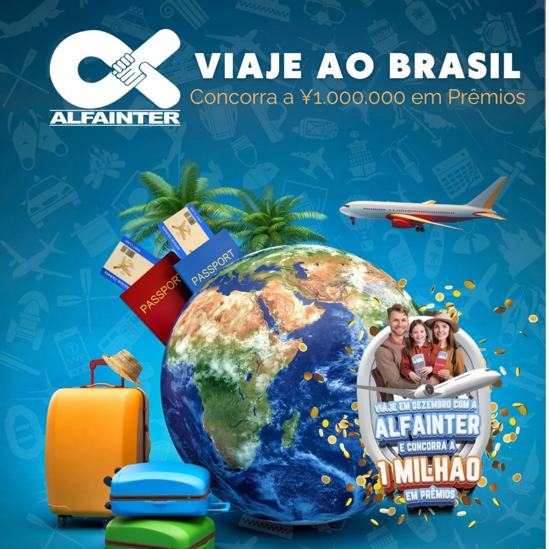 VIAJE EM DEZEMBRO COM A ALFAINTER E CONCORRA A 1 MILHÃO EM PRÊMIOS!