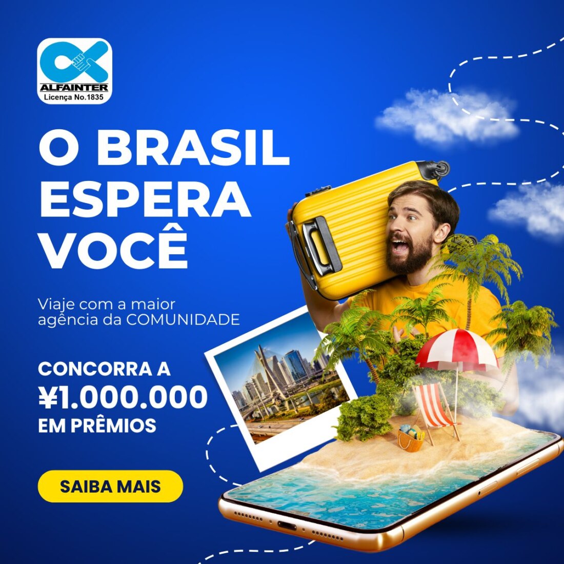 VIAJE EM DEZEMBRO COM A ALFAINTER E CONCORRA A 1 MILHÃO EM PRÊMIOS!