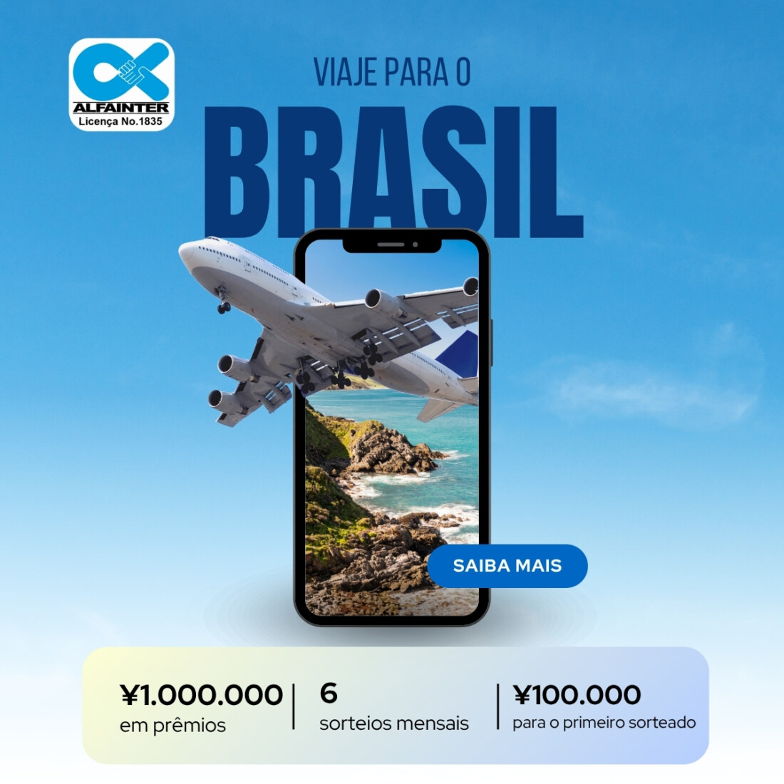 VIAJE EM DEZEMBRO COM A ALFAINTER E CONCORRA A 1 MILHÃO EM PRÊMIOS!