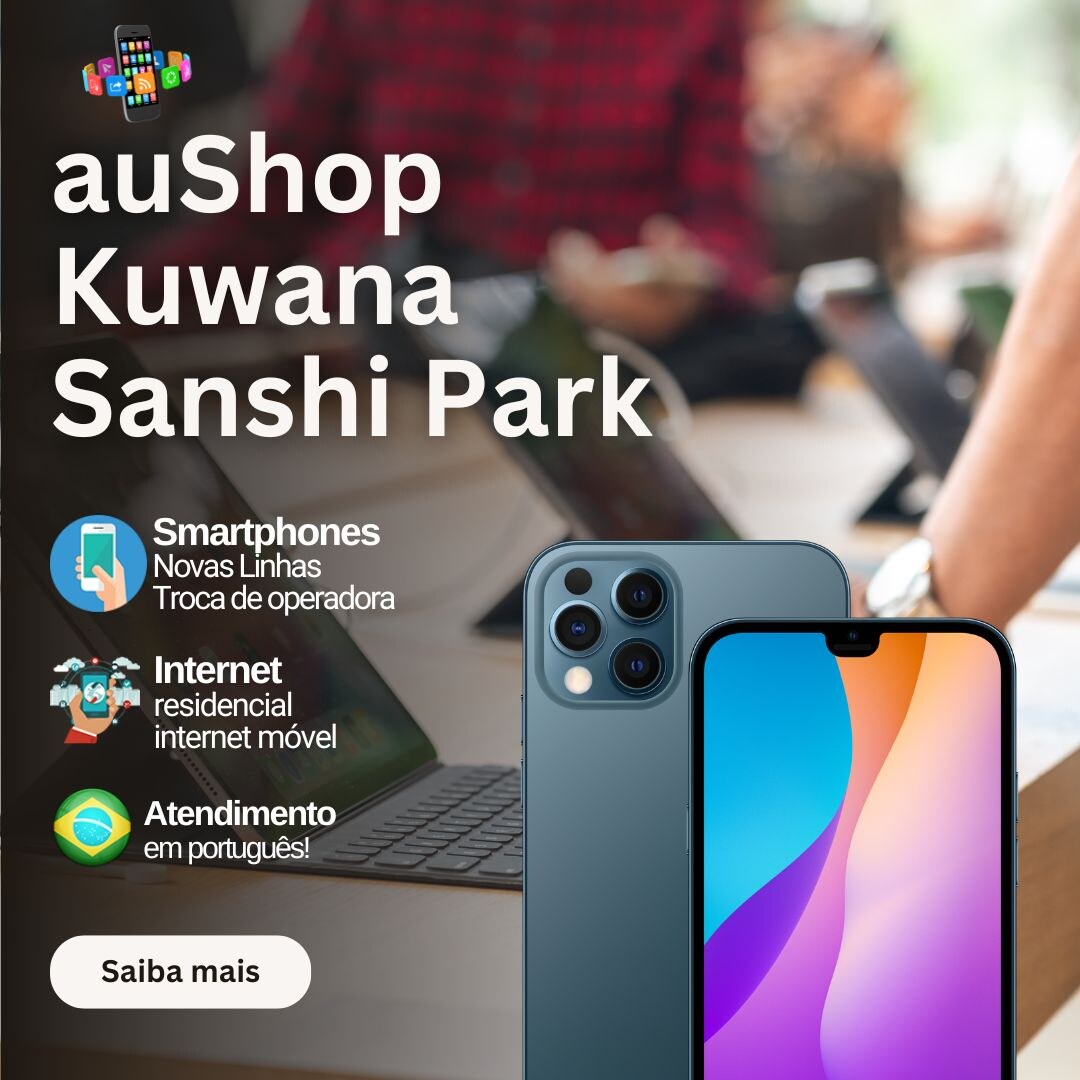 MIE: mega promoção de smartphones na auShop Kuwana Sanshi Park